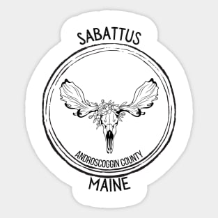 Sabattus Maine Moose Sticker